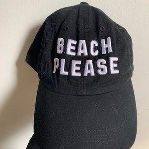VS PINK black beach please SnapBack hat